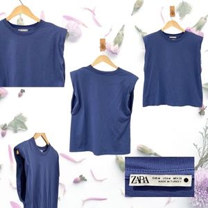 ZARA Muscle Tee - w/ Shoulder Pads